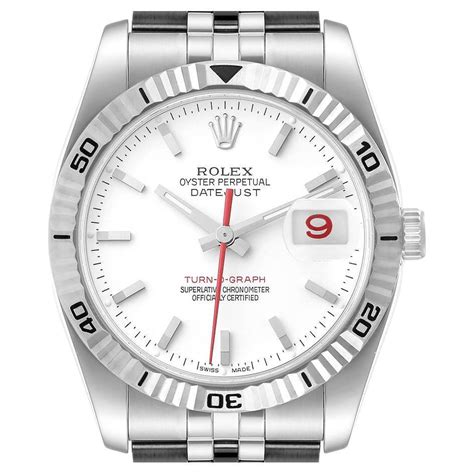 rolex 116264 white dial|Rolex thunderbird bezel.